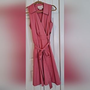 Gal Meets Glam Sleeveless Wrap Dress